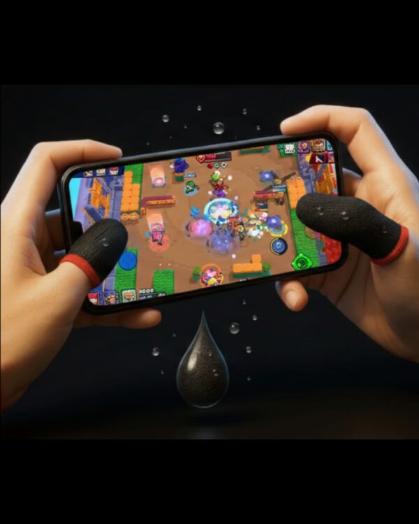 Luvinha de Dedo Gamer Antisuor - Par Respirável para Jogos Mobile
